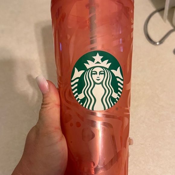 Starbucks Pink Tumbler with Iconic Logo - Picture 1 of 4
